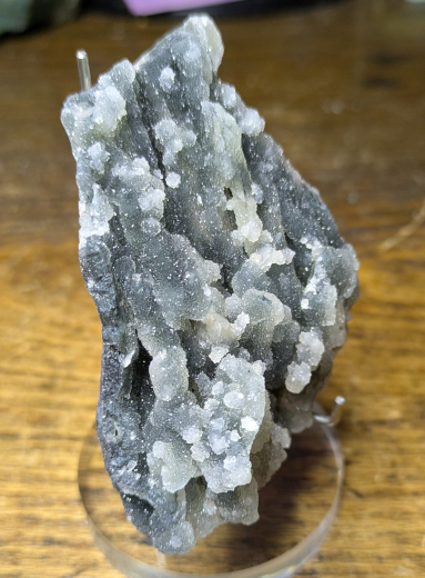 Schwarzgraue Chalcedon-Stalaktiten 135g , Nashik /Indien