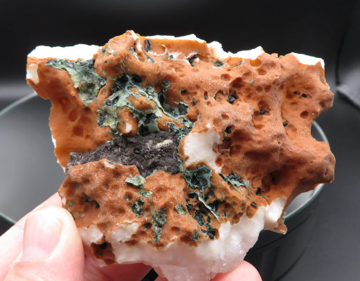 Seltener rosa Apophyllit auf Chalcedon 304g, Sakwa / Indien !!!