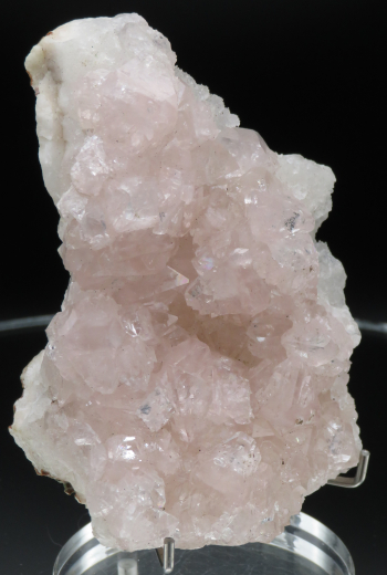 Seltener rosa Apophyllit auf Chalcedon 257g, Sakwa / Indien !!!