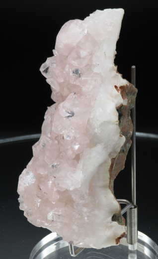 Seltener rosa Apophyllit auf Chalcedon 257g, Sakwa / Indien !!!