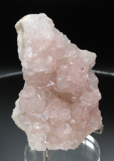 Seltener rosa Apophyllit auf Chalcedon 257g, Sakwa / Indien !!!