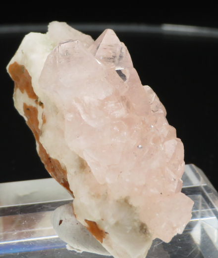 Seltener rosa Apophyllit auf Chalcedon 60g, Sakwa / Indien !!!