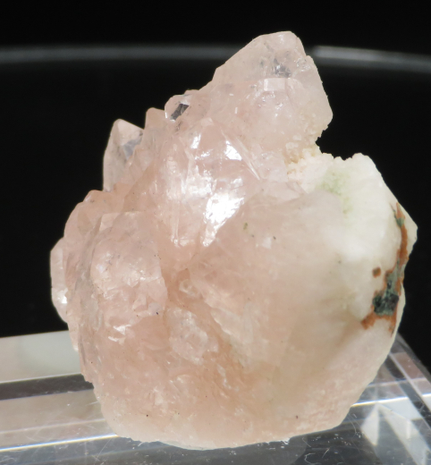 Seltener rosa Apophyllit auf Chalcedon 60g, Sakwa / Indien !!!