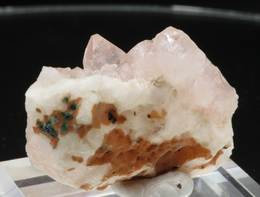 Seltener rosa Apophyllit auf Chalcedon 60g, Sakwa / Indien !!!