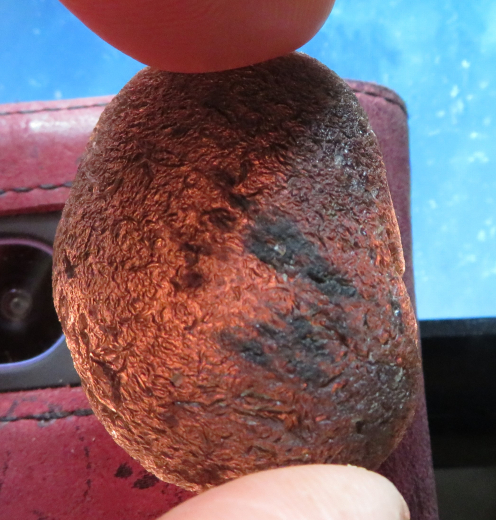 Tektit aus Indonesien 42g, Farbe: altrosa