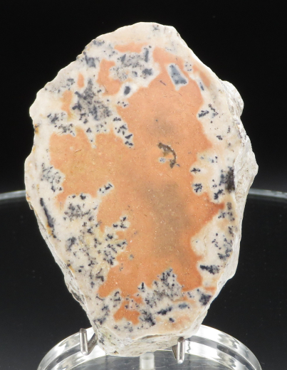 Farbklecks-Jaspis (orange) mit Dendriten 173g, Tangkuban / Indonesien