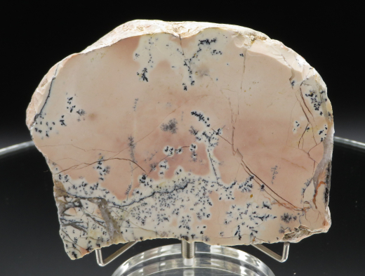 Farbklecks-Jaspis (rosa) mit Dendriten 376g, Tangkuban / Indonesien