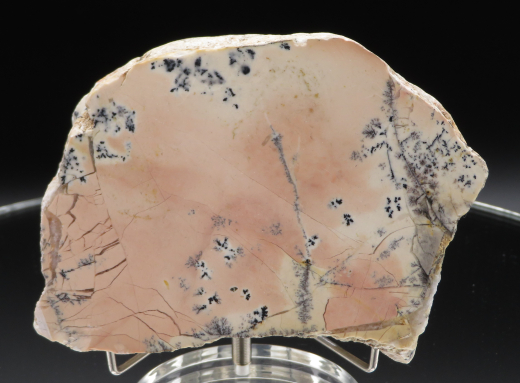 Farbklecks-Jaspis (rosa) mit Dendriten 376g, Tangkuban / Indonesien