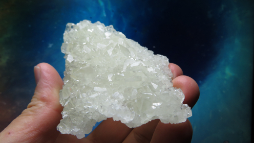 Chabasit in 2 Wuchsformen!, fluoreszierend, Pakistan