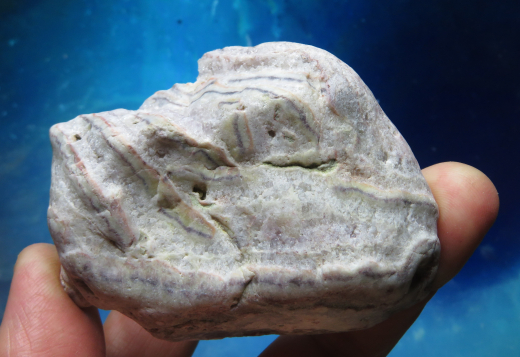 Achat mit Amethyst-Adern, Muldetal / Deutschland