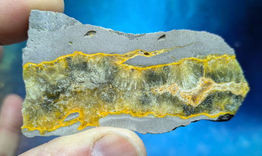 Realgar-Calcit Eclipse Bumblebee-Jaspis (5), Jawa/Indonesien