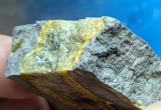 Realgar-Calcit Eclipse Bumblebee-Jaspis (5), Jawa/Indonesien