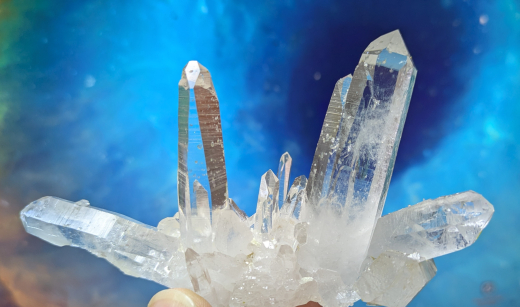 Glasklare Bergkristallstufe aus Kolumbien (1), Spitzenqualität!!!