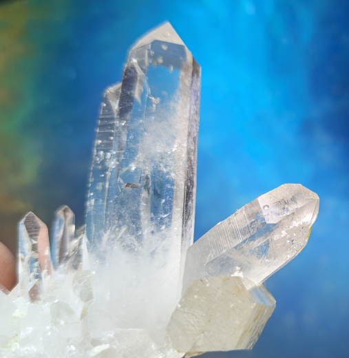 Glasklare Bergkristallstufe aus Kolumbien (1), Spitzenqualität!!!