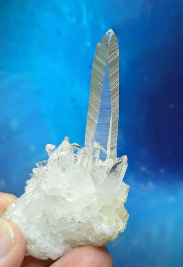 Glasklare Bergkristallstufe aus Kolumbien (4), Spitzenqualität!!!