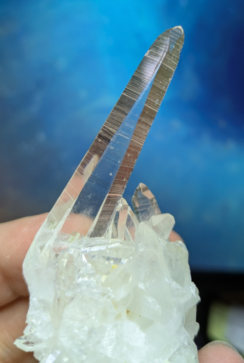 Glasklare Bergkristallstufe aus Kolumbien (4), Spitzenqualität!!!