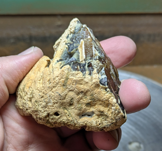 Skolezit-Achat 130g, Sumatra / Indonesien