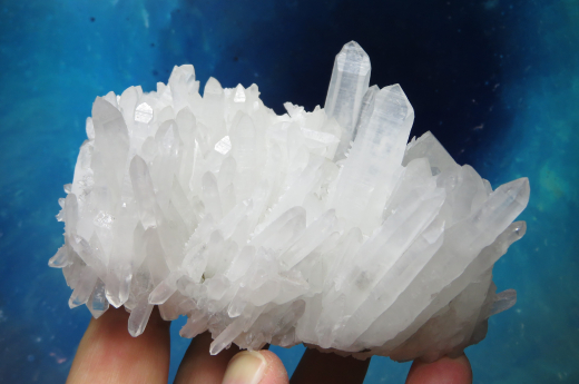 Doppelender-Schamanen-Quarz Bündel 605g , Chifeng / Innere Mongolei