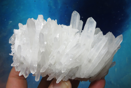 Doppelender-Schamanen-Quarz Bündel 605g , Chifeng / Innere Mongolei