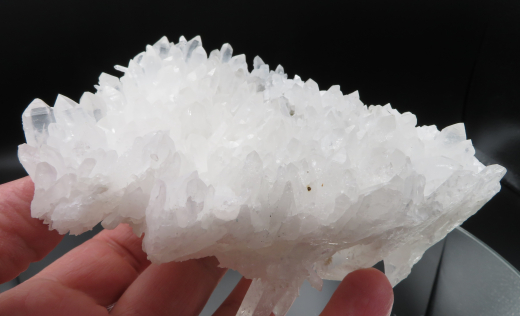 Doppelender-Schamanen-Quarz Bündel 605g , Chifeng / Innere Mongolei