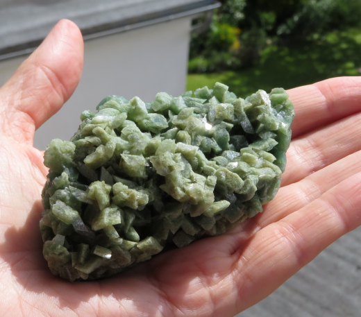 grüner Heulandit, 103g, Gangapur/ Indien