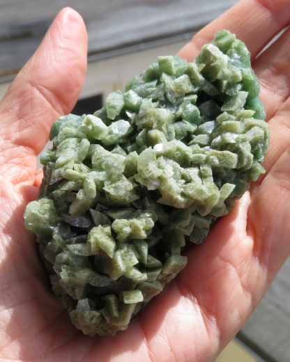 grüner Heulandit, 103g, Gangapur/ Indien