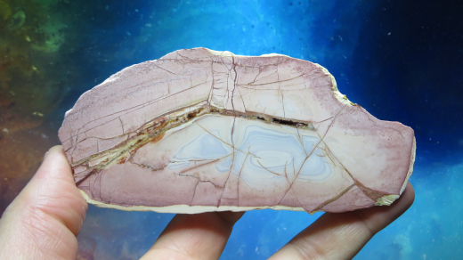 Jaspis Endstück poliert, 218g, Sumatra / Indonesien