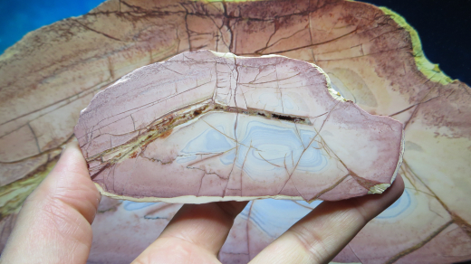 Jaspis Endstück poliert, 218g, Sumatra / Indonesien