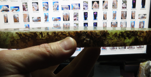 Große Fluorit Scheibe, poliert, 957g!, Wölsendorf / Deutschland!