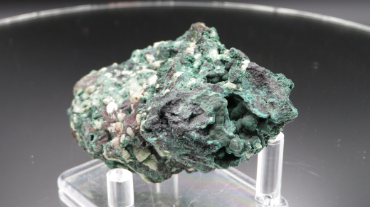 Drusiger Malachit mit Quarz, 160g, Zaire