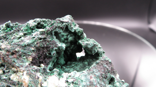 Drusiger Malachit mit Quarz, 160g, Zaire