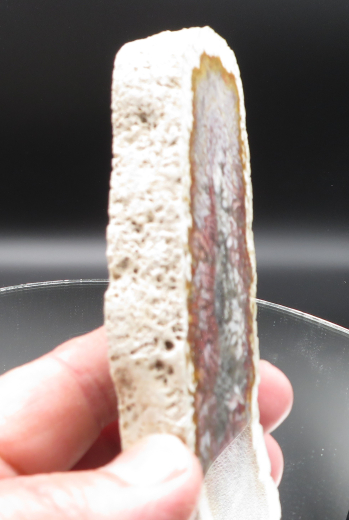 Moosachat Scheibe, 226g, multicolor extraordinary!!! Sumatra / Indonesien