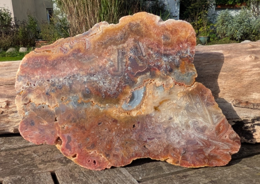 Große Achat Pseudomorphose !!! Endstück, 1197g, Sumatra / Indonesien