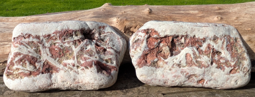 Jaspis/Achat Pseumorphose nach Baryt, 545g, Muldetal / Deutschland