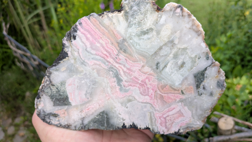 Rhodochrosit Achat Brekzie!!!, 1470g, Sumatra / Indonesien