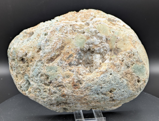 Türkisblaue Jaspis Quarz Brekzie mit goldenem Pyrit!!!, 1964g, Sumatra / Indonesien