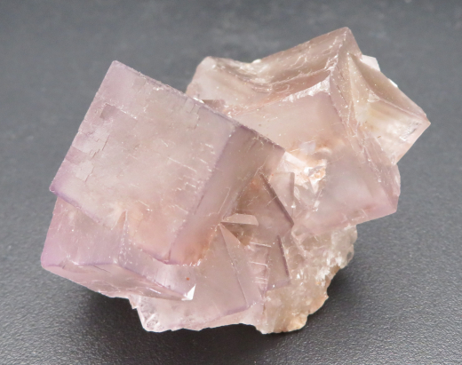 Fluorit, transparent violettrote Phantom-Würfel, Anhui-Provinz/China, 1A Qualität!