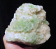 Grüner Fluorapophylit auf weißem Stilbit 1600g , Rahuri / Indien