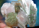 Multicolor Apophylit Phantom-Kristallstufe mit Skolezit, Stilbit + Seladonit 316g, Jamthi / Indien!!!
