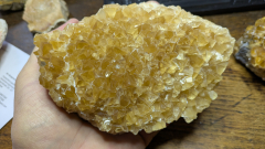 Goldgelber Honig-Calcit 822g , Fujian / China, 1A Qualität!