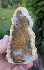 Skolezit-Achat 215g, Sumatra / Indonesien, RRR!!!