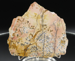 Farbklecks-Jaspis (rosa) mit Dendriten 246g, Tangkuban / Indonesien