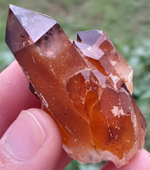 Bergkristall, Quarz, mit Limonit / Pakistan