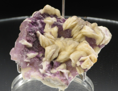 Fluorit violett mit Baryt 60x 60 x30, Erzengel Gabriel, Hausach /Deutschland