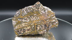 Rhyolith Leopardenjaspis Endstück, 390g, Mexiko