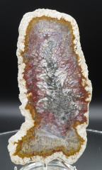Moosachat Scheibe, 226g, multicolor extraordinary!!! Sumatra / Indonesien